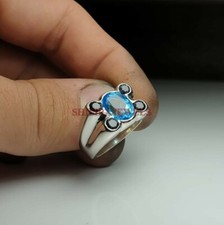 Naturale Topazio Blu & Onice