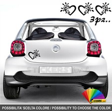 Kit 3 adesivi Fiore - cuore