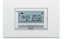 Cronotermostato Digitale Da Incasso Settimanale Bianco BPT TH/350 