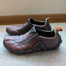 Merrell Relay Drive Sneakers Pelle 25,5cm Marrone Uomo Scarpe Casual Usate