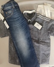 Jeans e camicia ragazzo