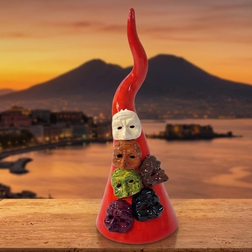 Corno portafortuna ceramica - in,