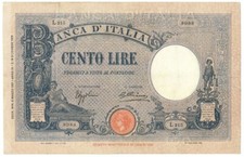 100 lire barbetti grande - 100, b