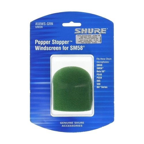 Shure a58ws grn spugna - a58ws-grn,