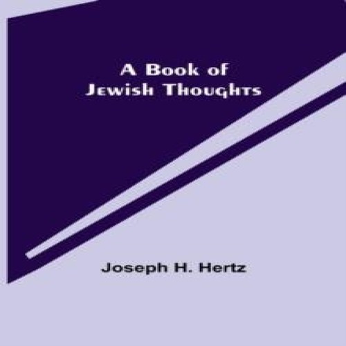 Book jewish thoughts - a, of