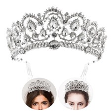  Tiara Nuziale Decorazioni Per Capelli Donne Pettine Da Sposa Cristallino