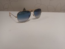 RAY BAN RB 3025 AVIATOR LARGE METAL 58-14 001/3F MONTATURA ORO LENTE CELESTE SFU