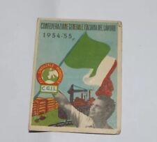 TESSERA C.G.I.L 1954-55 BUONE