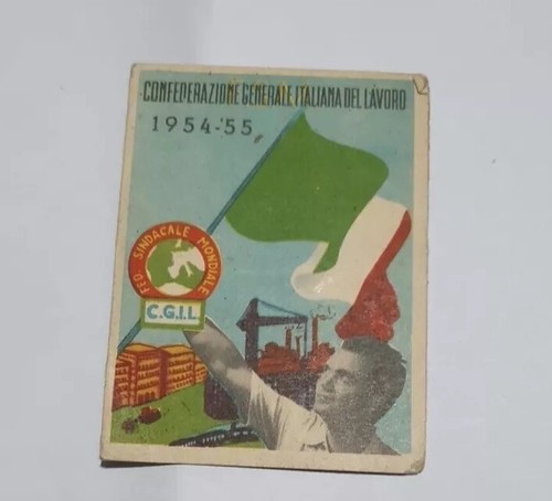 Tessera 1954 55 buone - tessera, c.g.i.l