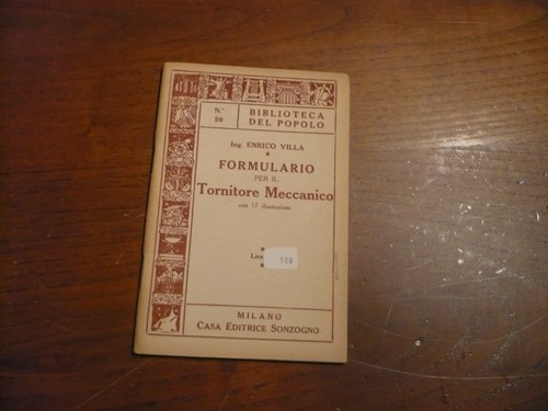 Ing enrico villa formulario - ing.,
