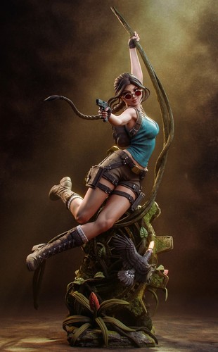 Tomb raider lara croft figura - raider, croft/figura