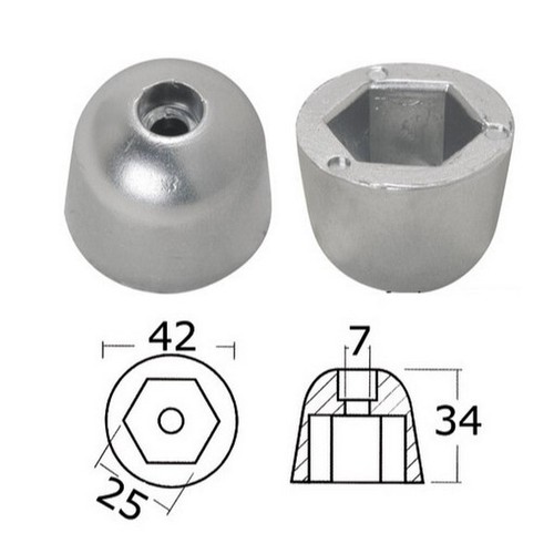 Anodo zinco rif 101180 per - 101180,
