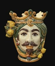 Testa moro ceramica di - testa, in