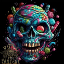 Caramelle Teschio Uomo Cotone