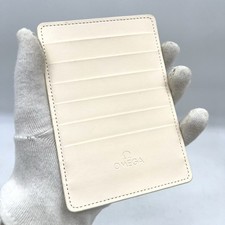 Porta Garanzia Card OMEGA Nuova ORIGINALE Warranty Card Holder CREMA