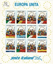 1993 REPUBBLICA ITALIANA n. BF 16 EUROPA UNITA BF MNH MF132563