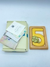 Thun -  numero civico  ceramica - n°5. Nuovo con scatola.