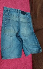 Pantaloni corti Jeans karl kani Retrò Vintage Rap Hip Hop taglia 30