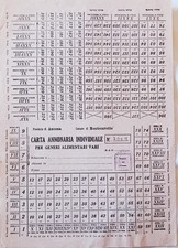 15030 CARTA ANNONARIA  GENERI ALIMENTARI  VARI - MONTECAROTTO (ANCONA)