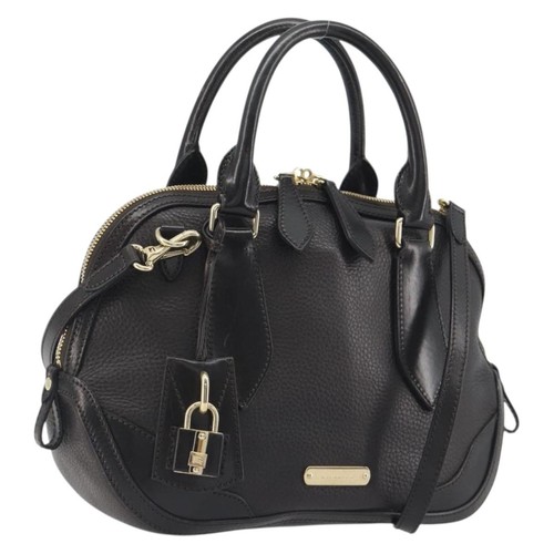 Burberry hand bag leather 2way - burberry,