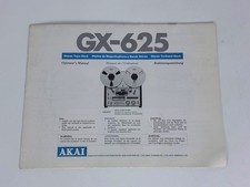 Akai GX 625 Operating