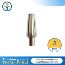 5 pezzi pilastro dritto in titanio adatto a Bredent Sky con vite