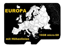 EUROPA Topo Mappa ALTITUDINI