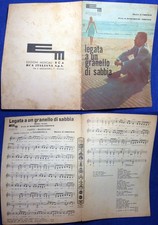 NICO FIDENCO-LEGATA A UN GRANELLO DI SABBIA-SPARTITO MUSICALE