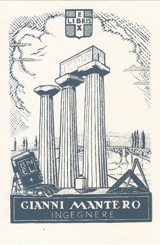 Exlibris bookplate klischee - exlibris,