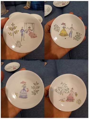 Vintage set piattini - set, 4