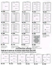 SAFE 5 FOGLI SISTEMA BLANKO PER RACCOGLITORI FAVORIT PER FRANCOBOLLI FOGLIETTI..