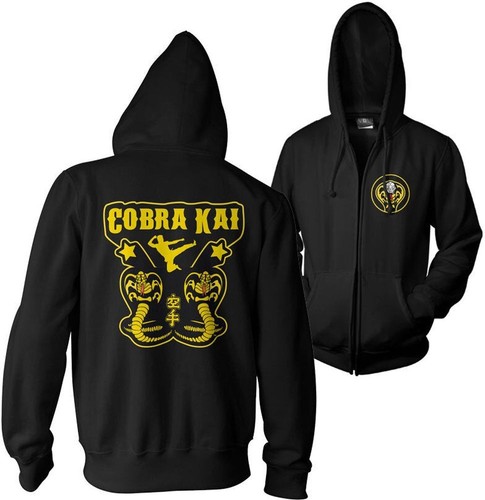 Felpa con cappuccio cobra kai - felpa,
