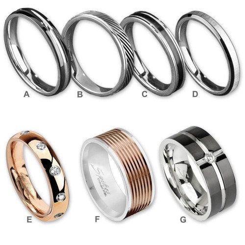 Donna uomo acciaio inox anello - donna,