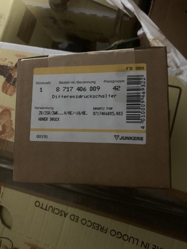 Junkers pressostato aria - pressostato,