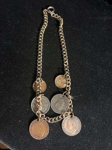 Collana catena ciondolo - , moneta