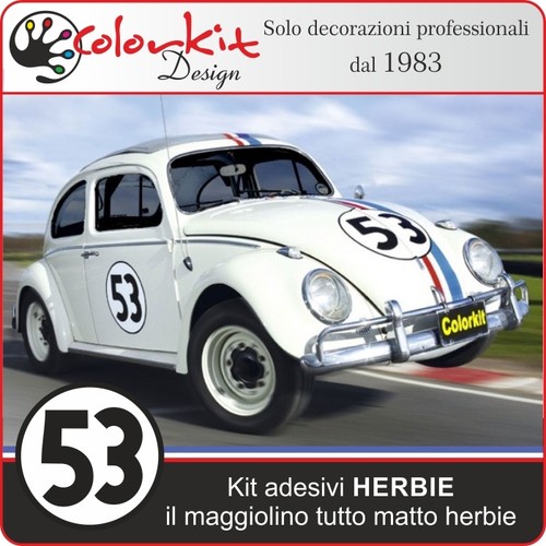 Kit adesivi herbie maggiolino - kit,