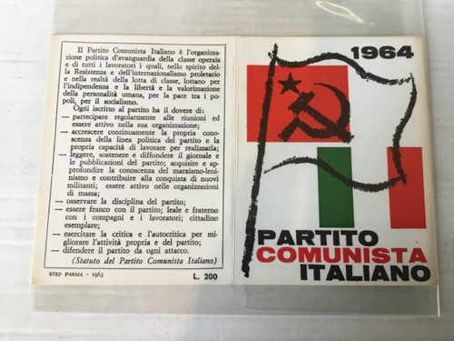 Tessera partito comunista - partito,