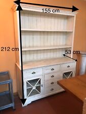 mobile da esposizione,stile shabby color panna,usato ma in ottime condizioni