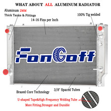 4 Rangées Radiateur Pour