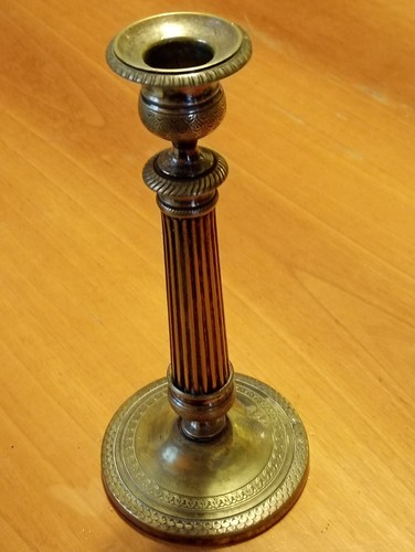 Antico candeliere ottone - antico,
