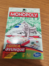 HASBRO MONOPOLY MONOPOLI GIOCA OVUNQUE GIOCO IN SCATOLA DA VIAGGIO ORIGINALE 8+