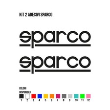ADESIVI SPARCO  - NERO OPACO - LARGH 15 CM - VINILE RESISTENTE CAR MOTO BIKE