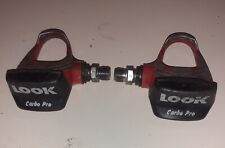 Pedali LOOK CARBO PRO bici corsa epoca cuscinetti e filetti OK