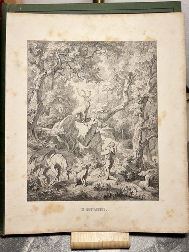 Sant eustachio litografia - sant'eustachio,