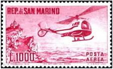 San marino 1961 elicottero - 1961,