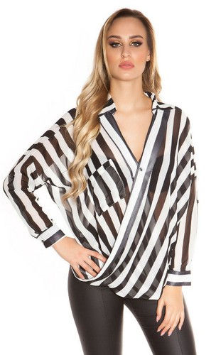 Blusa donna righe - , verticali