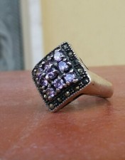 925 SILVER RING Women Amethyst