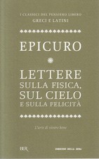 LN2- CLASSICI GRECI LATINI 4 LETTERE FISICA CIELO - EPICURO- CORRIERE- B- JXS320
