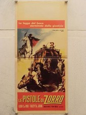 LE PISTOLE DI ZORRO western regia Ron Armond locandina orig. 1963