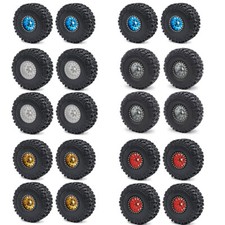 4 pezzi ruote e pneumatici radiocomandati Beadlock 1,9" 114 mm per auto TRX4 assiale SCX10 ecc RC 1/10